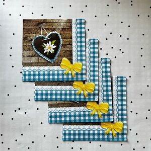 🤎 Decoupage 🤎 set of 4 napkins DIY
Bavarian German Oktoberfest Yellow Bow Ginger